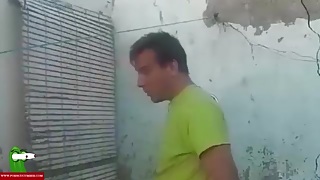 Кто то подсмотрел и снял секс старой бабы с любовником